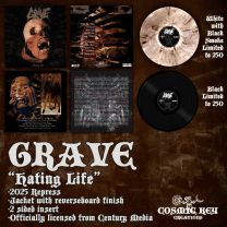 Grave - Hating Life LP (2025RP, lim 500, 2 clrs) PRE-ORDER 28/03